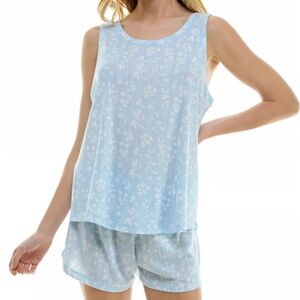 Roudelain Women's 2-Pc. Pointelle Tank Pajamas Set - Nantucket
